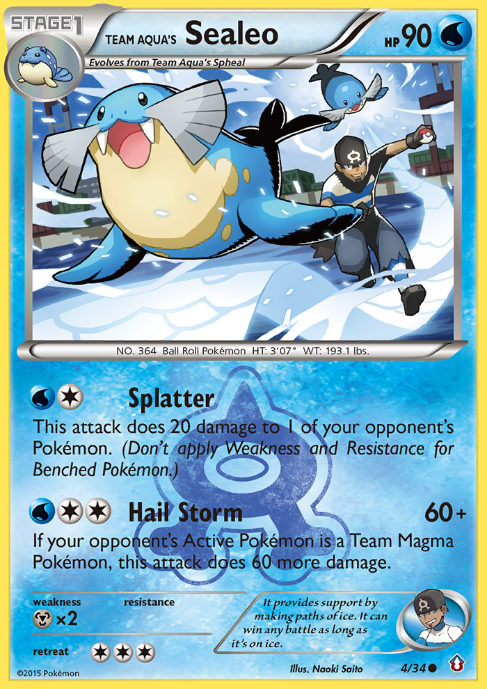 Team Aqua's Sealeo 004/34 Common