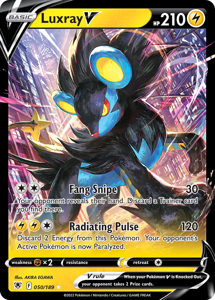 Luxray V 050/216 Rare Holo V