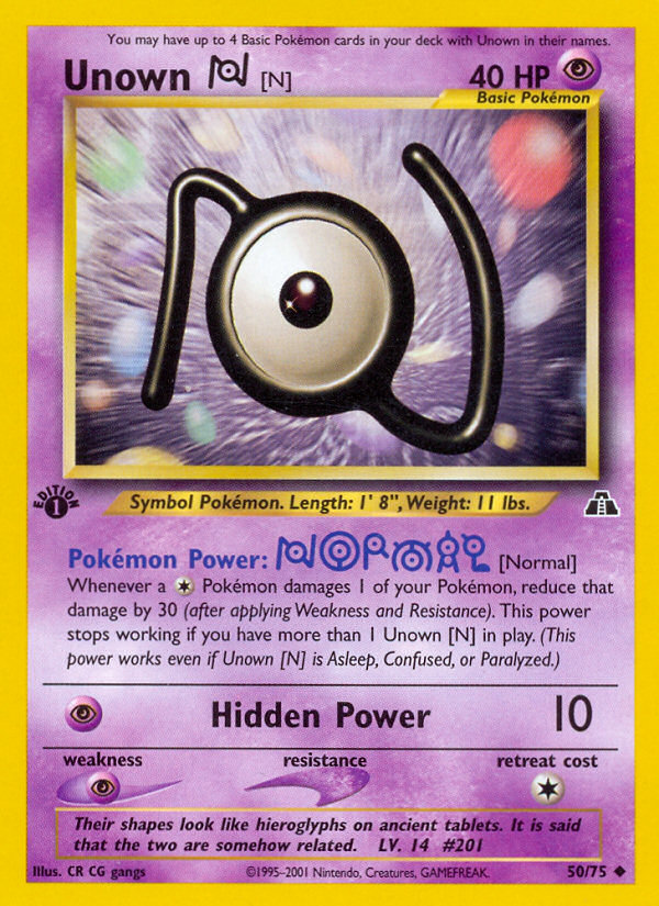 Unown [N] 050/75 Uncommon