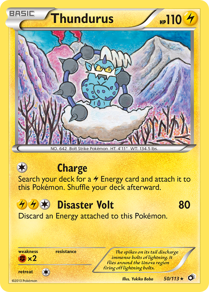 Thundurus 050/140 Rare Holo