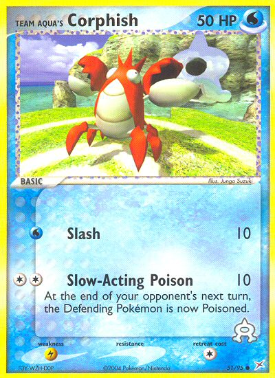 Team Aqua's Corphish 051/97 Common