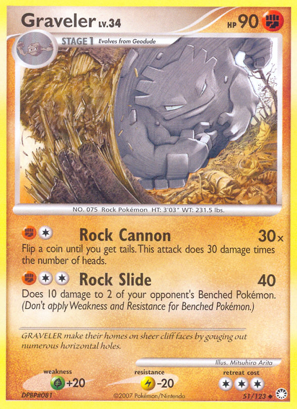 Graveler 051/124 Uncommon