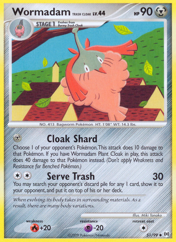 Wormadam Trash Cloak 051/111 Uncommon