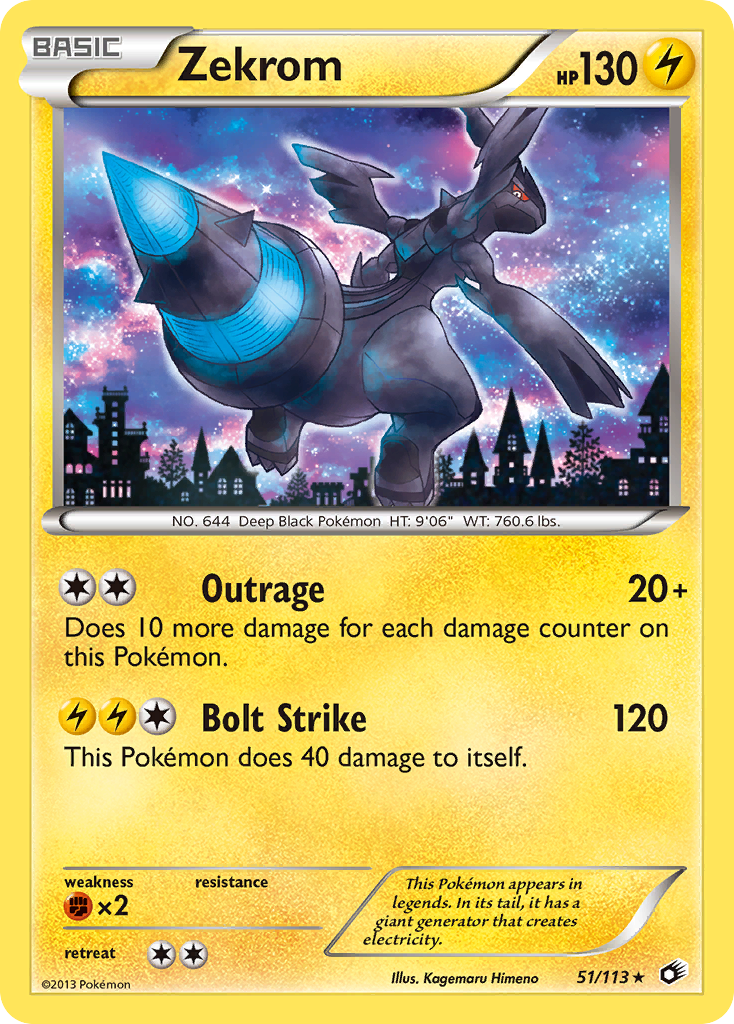 Zekrom 051/140 Rare Holo