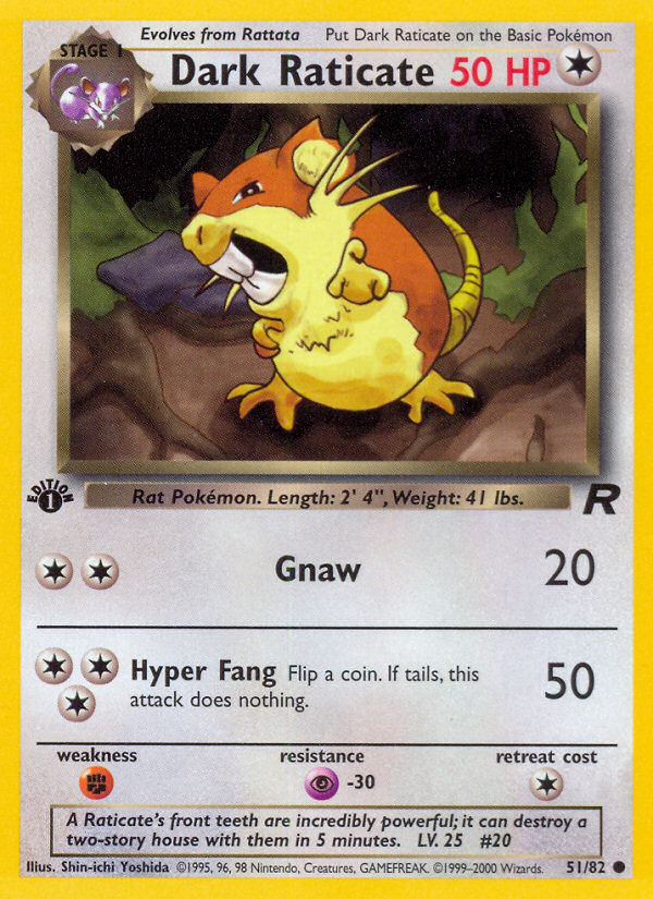 Dark Raticate 051/83 Common