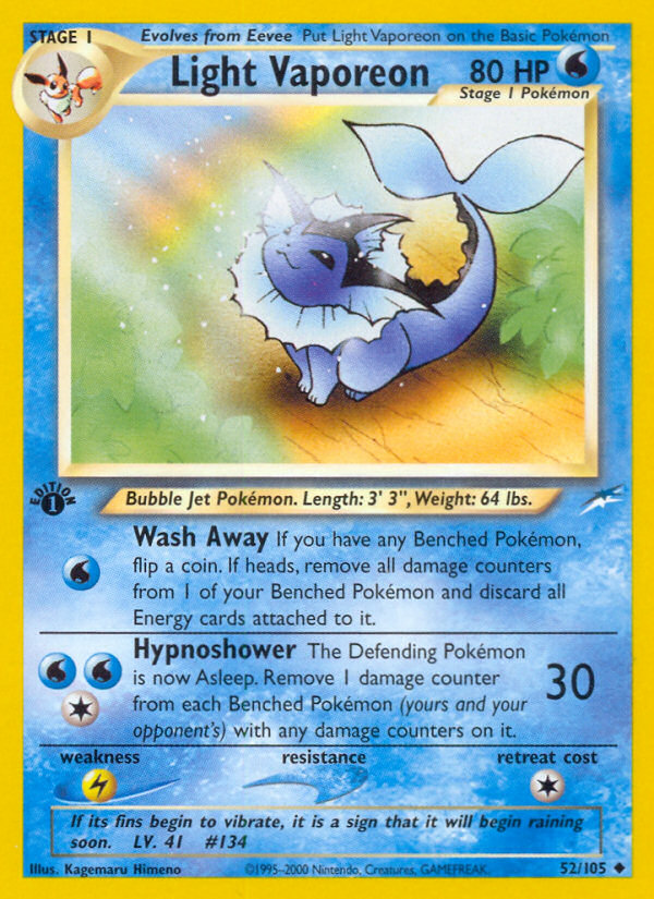 Light Vaporeon 052/113 Uncommon