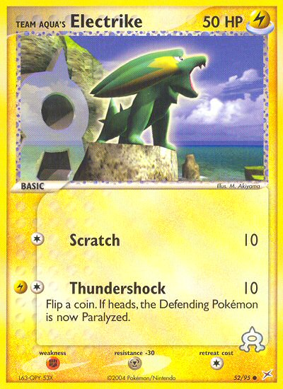 Team Aqua's Electrike 052/97 Common