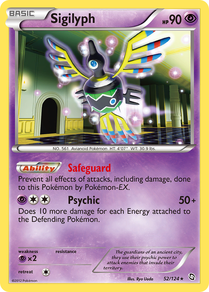 Sigilyph 052/128 Rare Holo