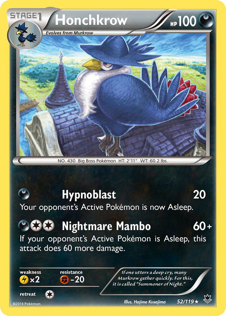 Honchkrow 052/124 Rare