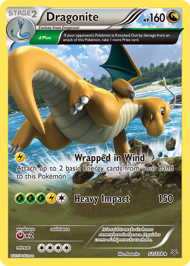 Dragonite 052/112 Rare Holo