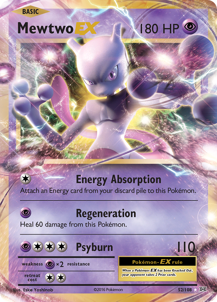 Mewtwo-EX 052/113 Rare Holo EX