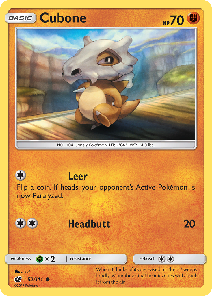 Cubone 052/126 Common