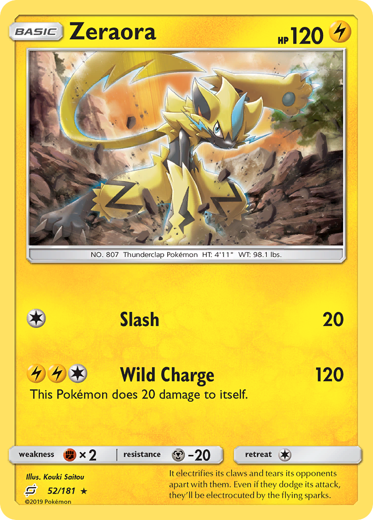 Zeraora 052/198 Rare Holo