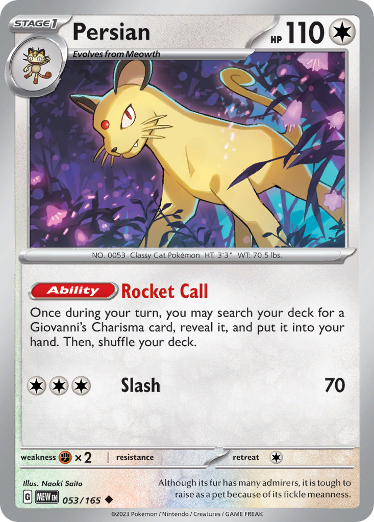 Persian 053/207 Uncommon