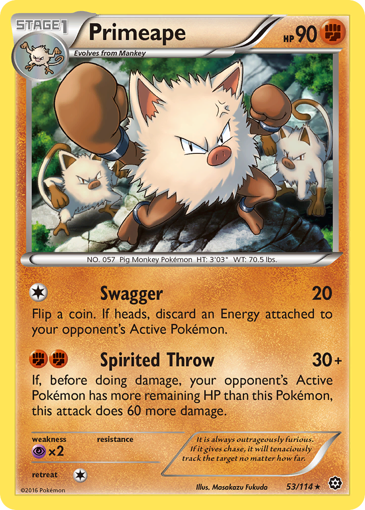Primeape 053/116 Rare
