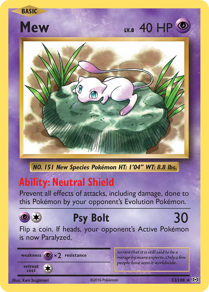 Mew 053/113 Rare Holo