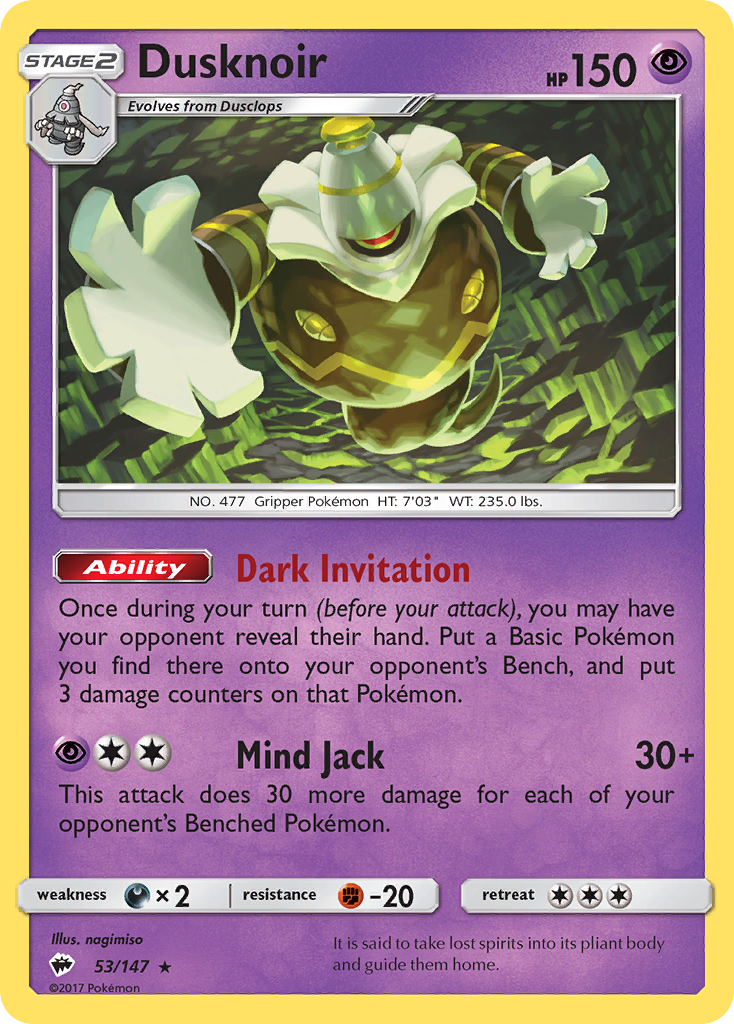 Dusknoir 053/177 Rare Holo