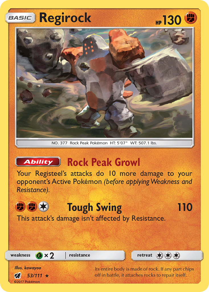 Regirock 053/126 Rare