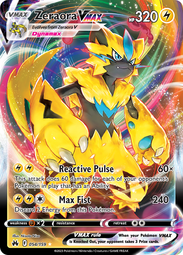 Zeraora VMAX 054/160 Rare Holo VMAX