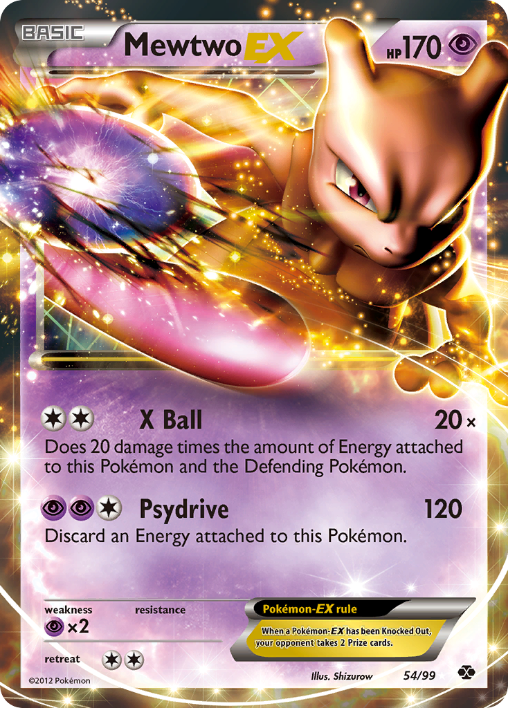 Mewtwo-EX 054/103 Rare Holo EX