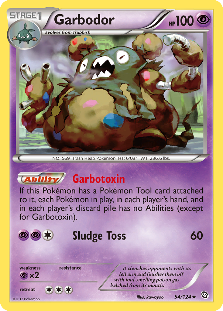 Garbodor 054/128 Rare Holo