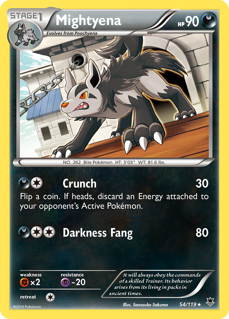 Mightyena 054/124 Rare