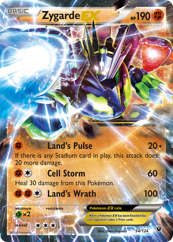 Zygarde-EX 054/129 Rare Holo EX