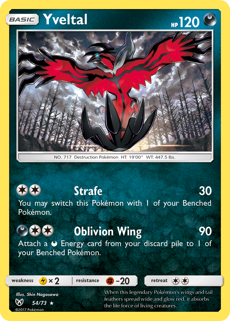 Yveltal 054/81 Rare Holo