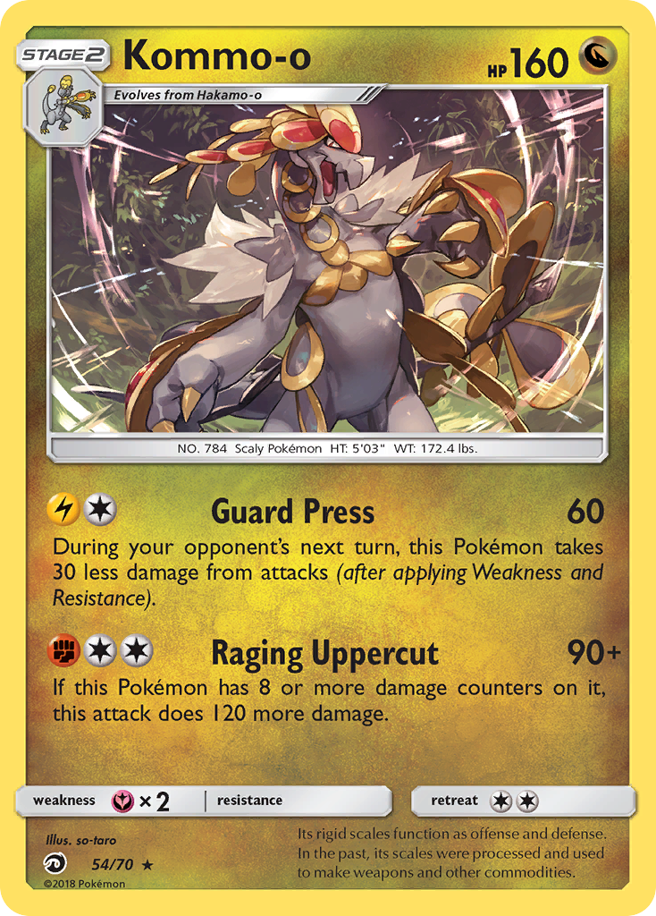 Kommo-o 054/80 Rare Holo