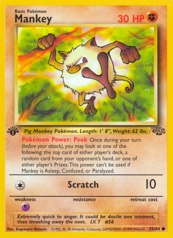 Mankey 055/64 Common