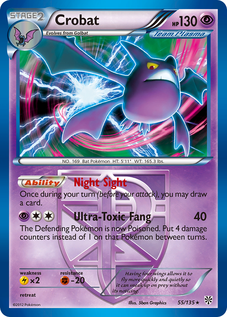 Crobat 055/138 Rare Holo