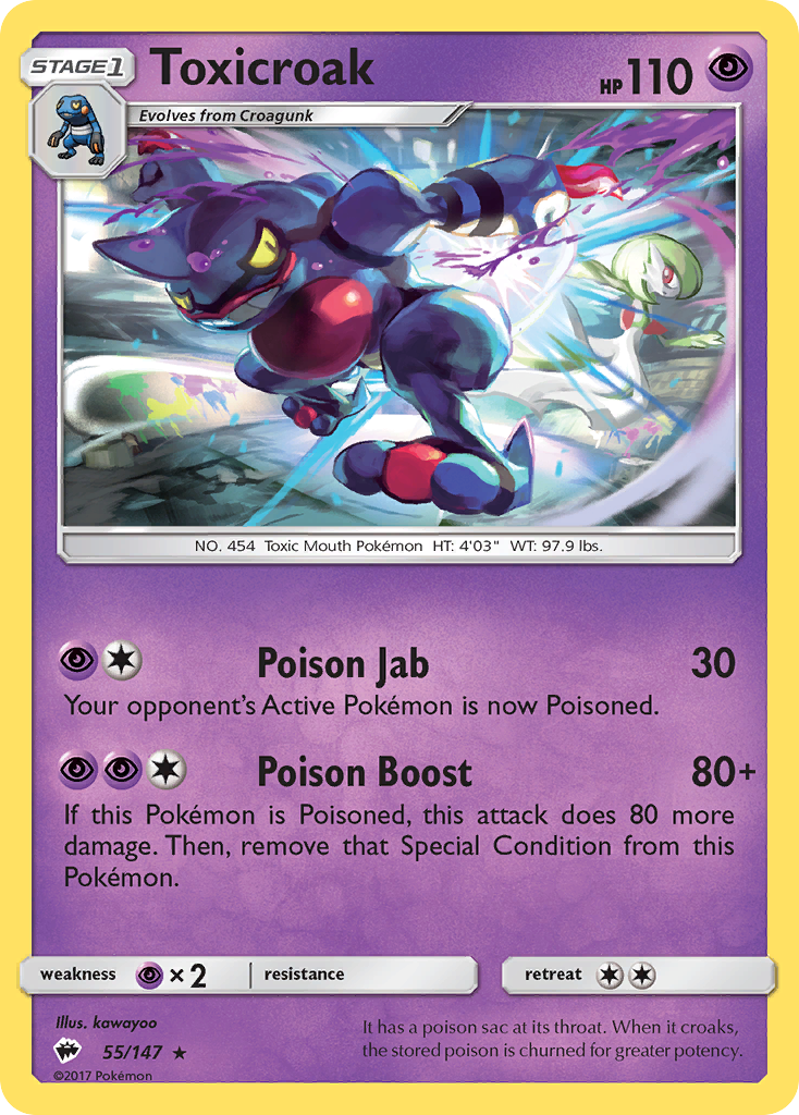 Toxicroak 055/177 Rare