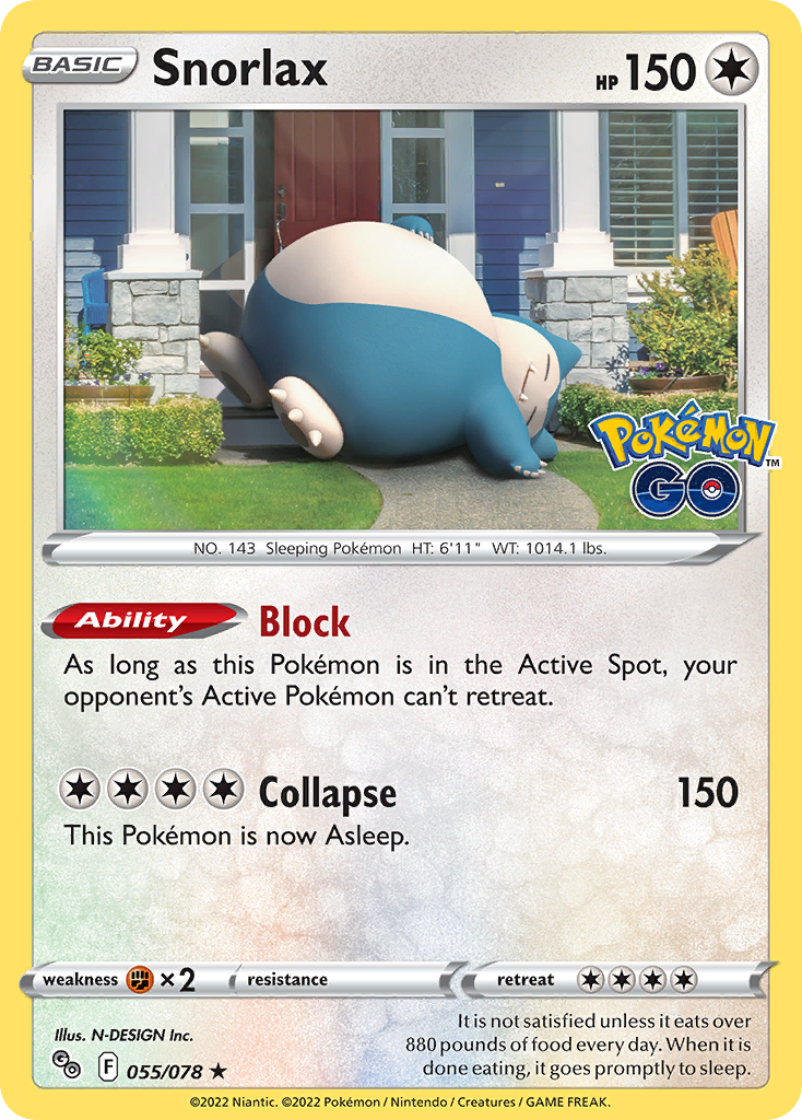 Snorlax 055/88 Rare Holo