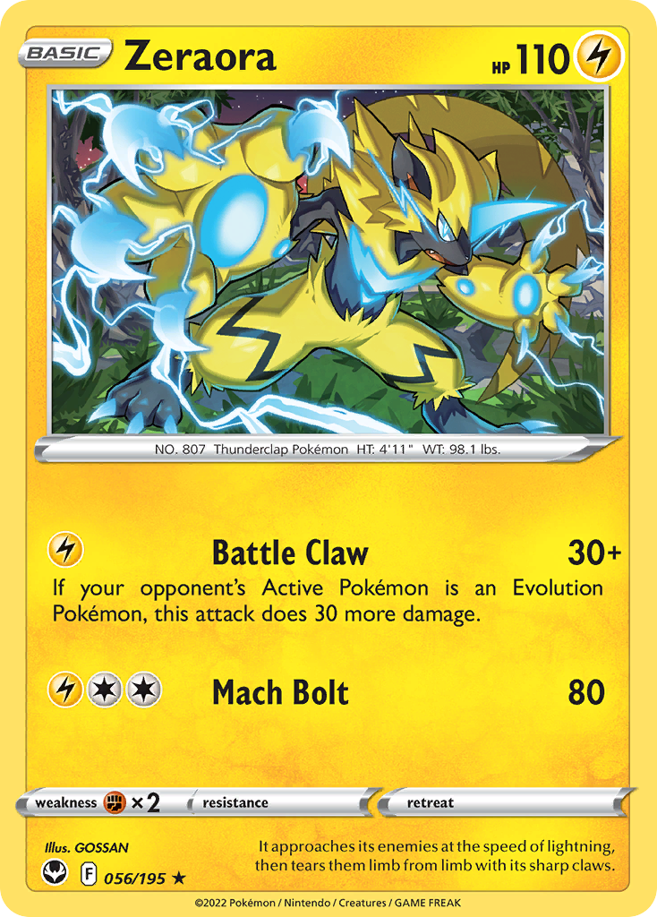 Zeraora 056/215 Rare