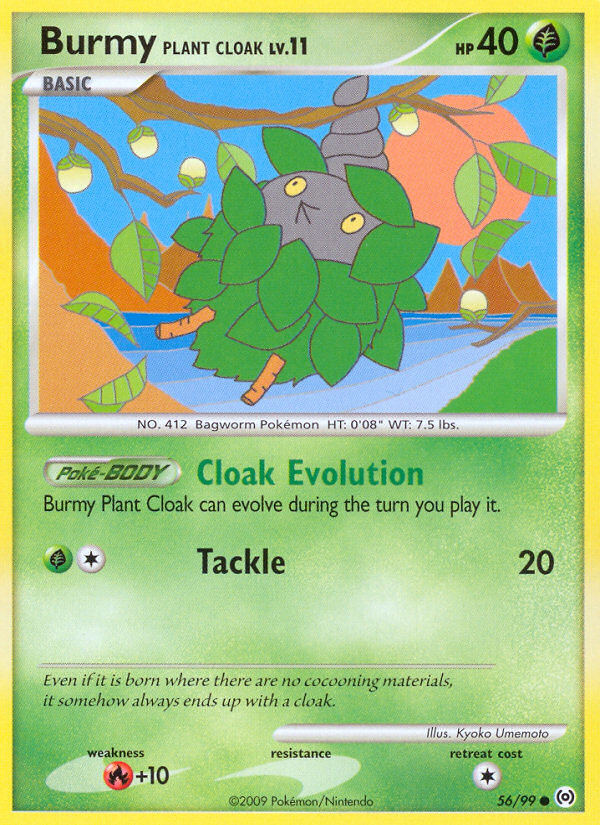 Burmy Plant Cloak 056/111 Common