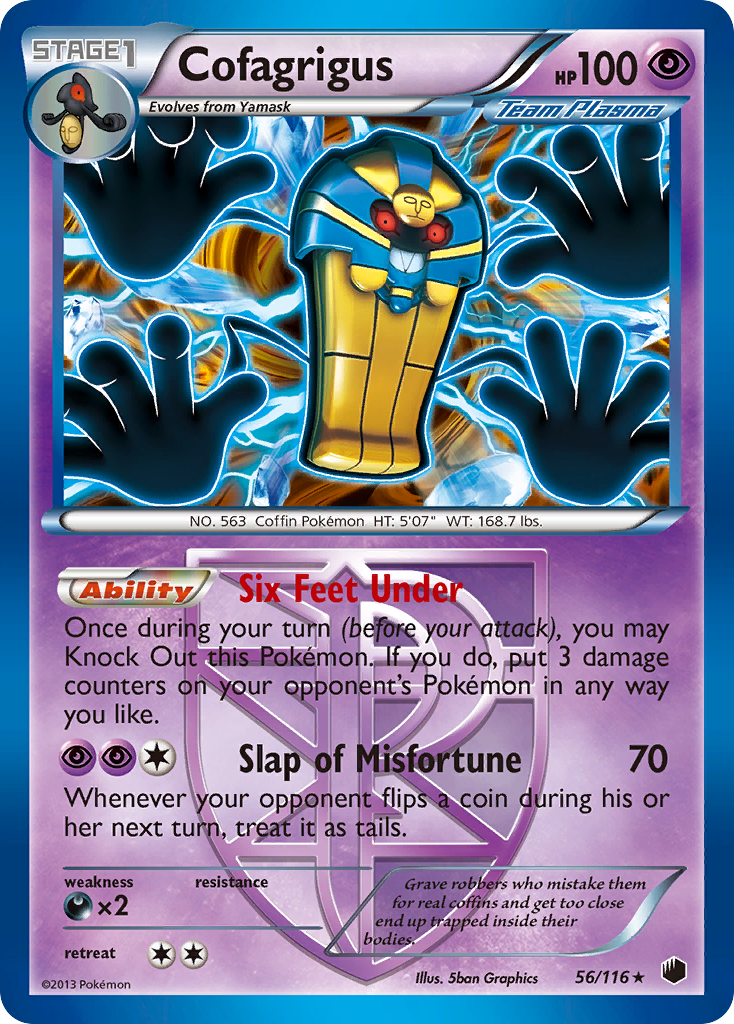 Cofagrigus 056/122 Rare Holo