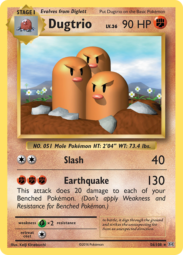 Dugtrio 056/113 Rare