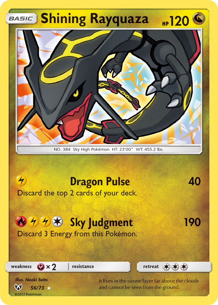 Shining Rayquaza 056/81 Rare Shining