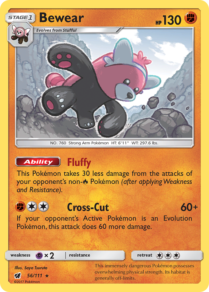 Bewear 056/126 Rare Holo