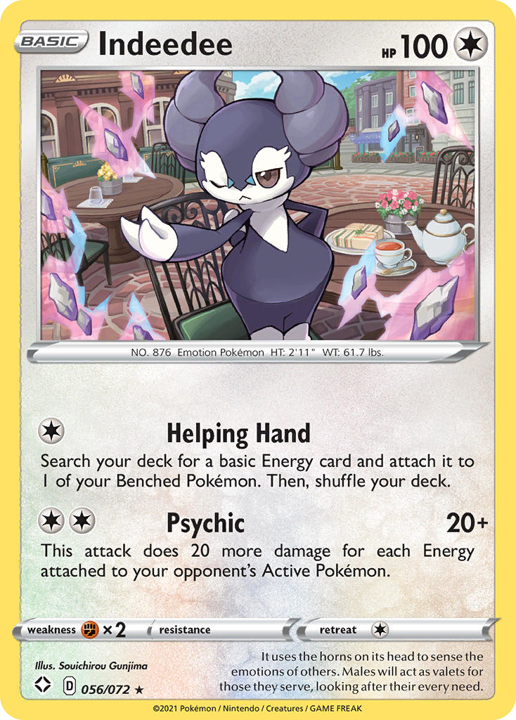 Indeedee 056/73 Rare Holo