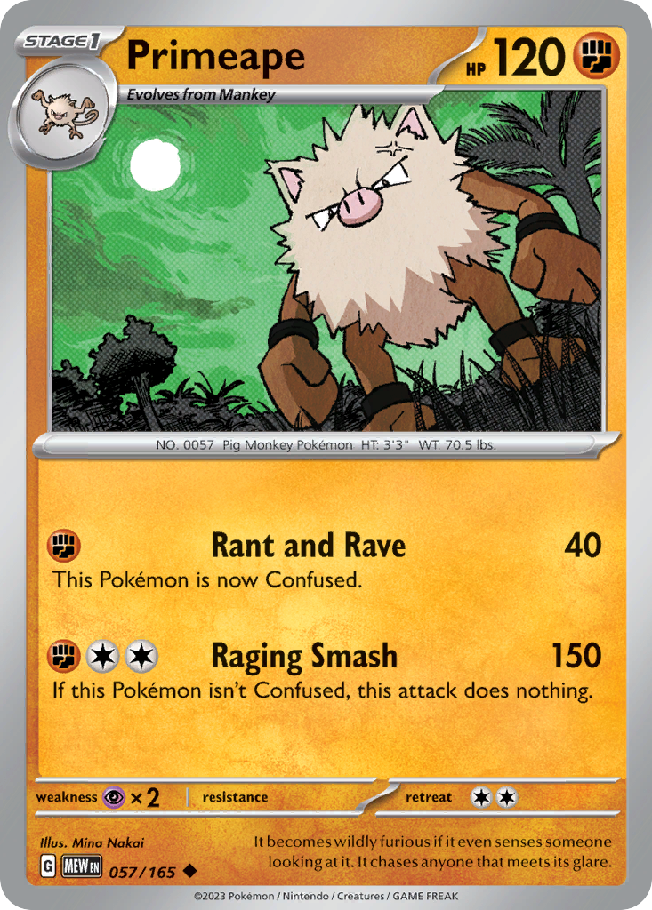Primeape 057/207 Uncommon