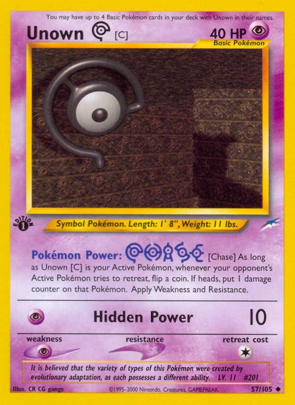 Unown [C] 057/113 Uncommon