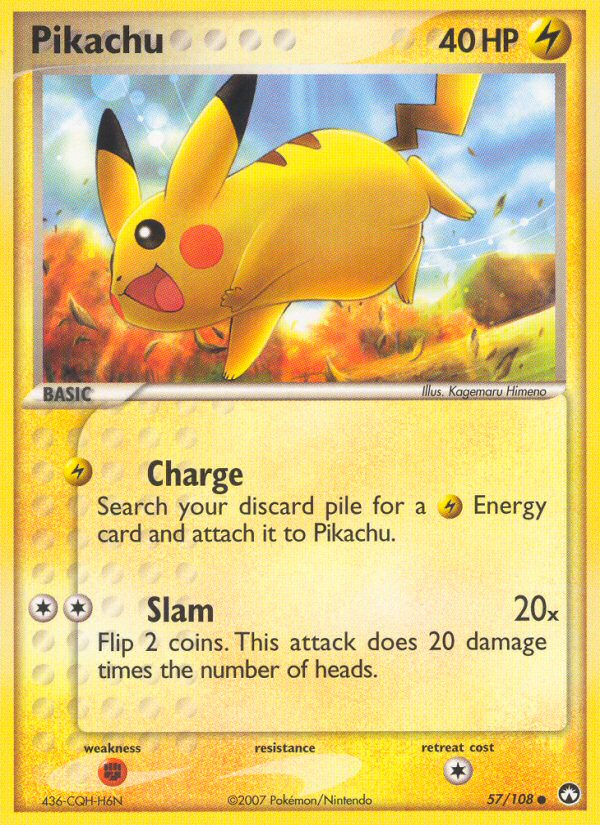 Pikachu 057/108 Common