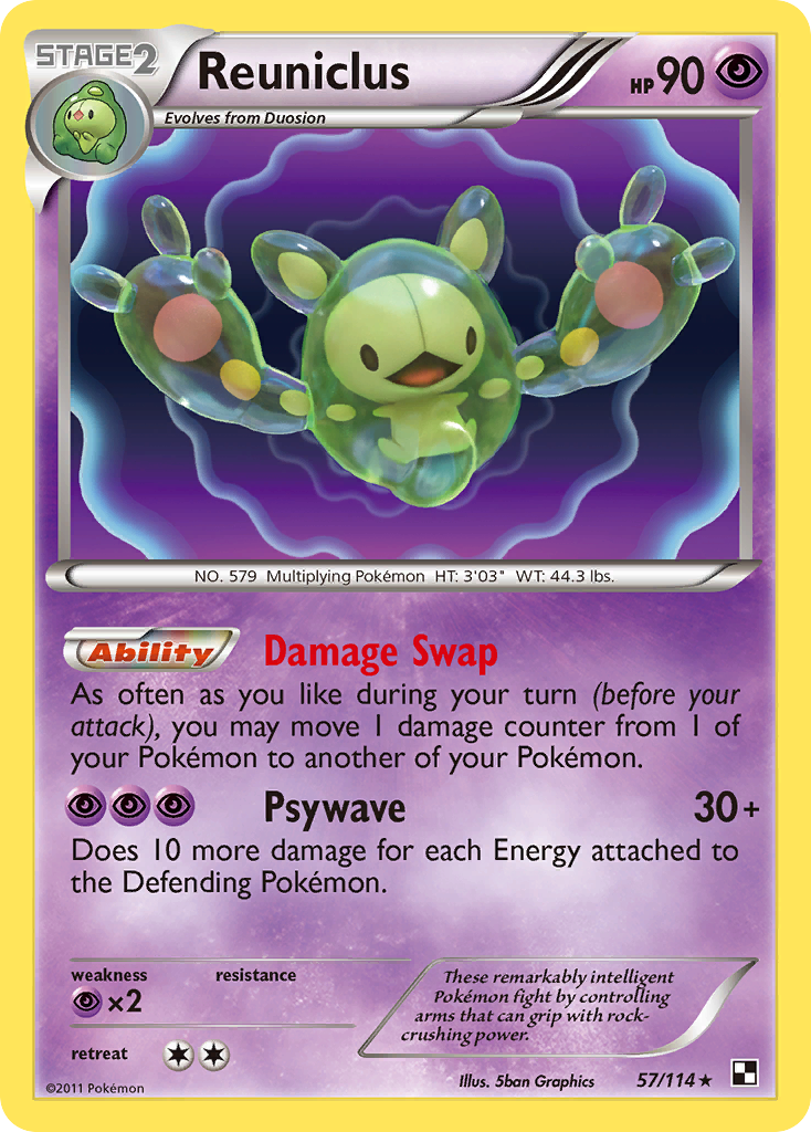 Reuniclus 057/115 Rare Holo