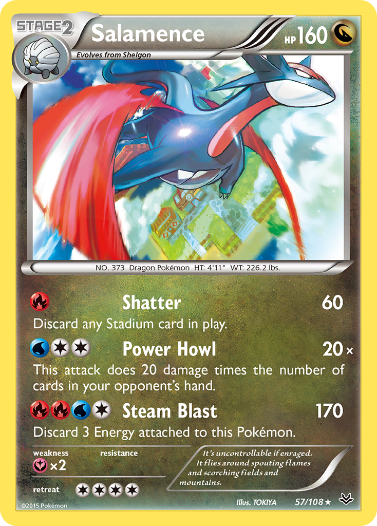 Salamence 057/112 Rare Holo