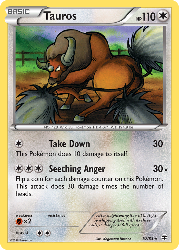 Tauros 057/117 Rare