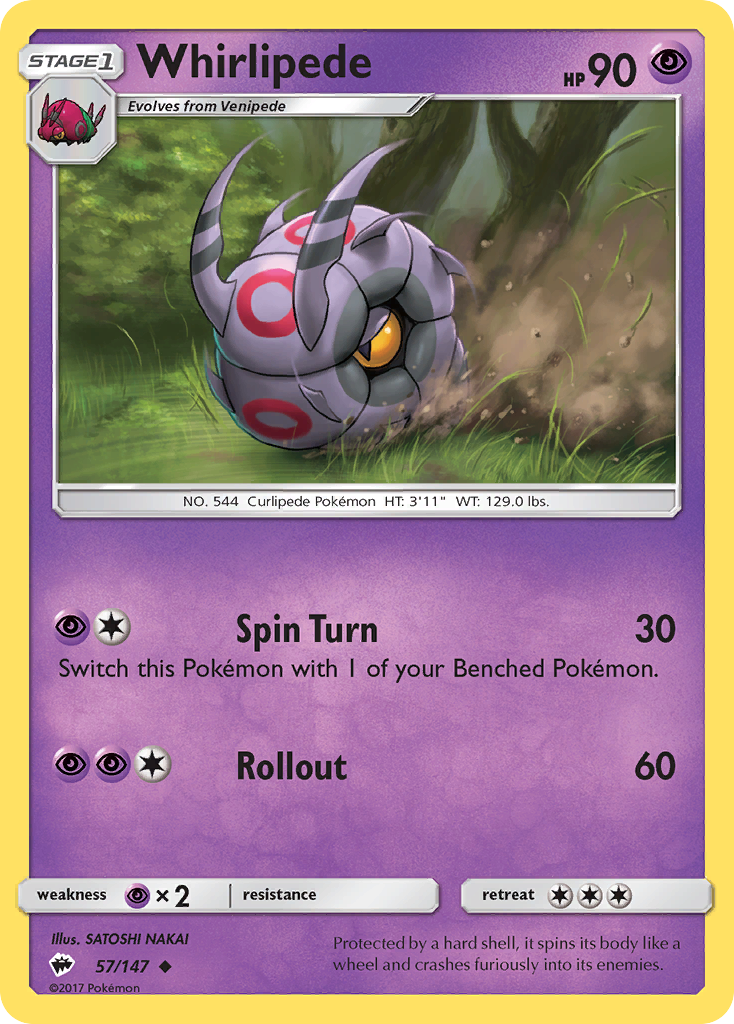 Whirlipede 057/177 Uncommon