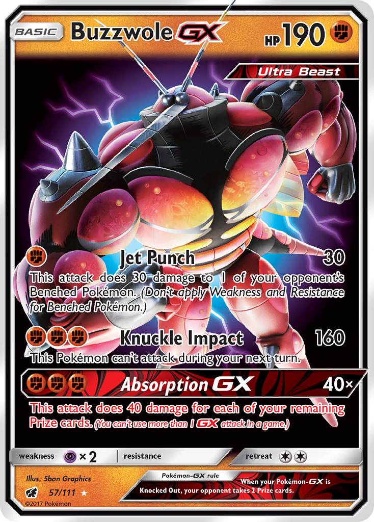 Buzzwole-GX 057/126 Rare Holo GX