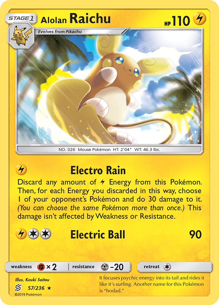 Alolan Raichu 057/260 Rare Holo