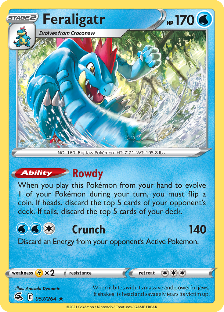 Feraligatr 057/284 Rare Holo